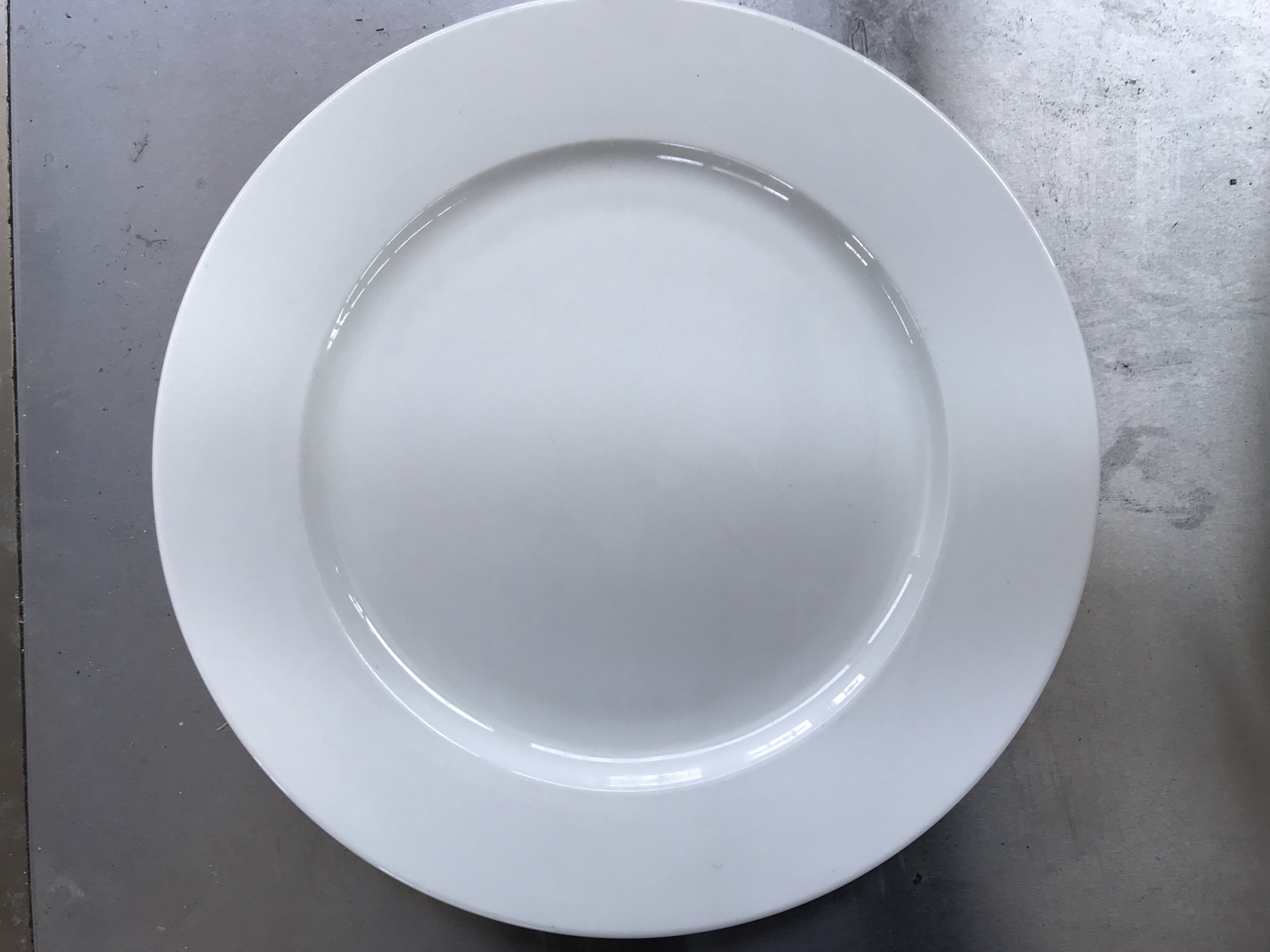 G 191-12 Teller für Antipasti, Salat und  Vorspeisen.;Flach,Porzellan,weiss,Durchmesser 225 mm  