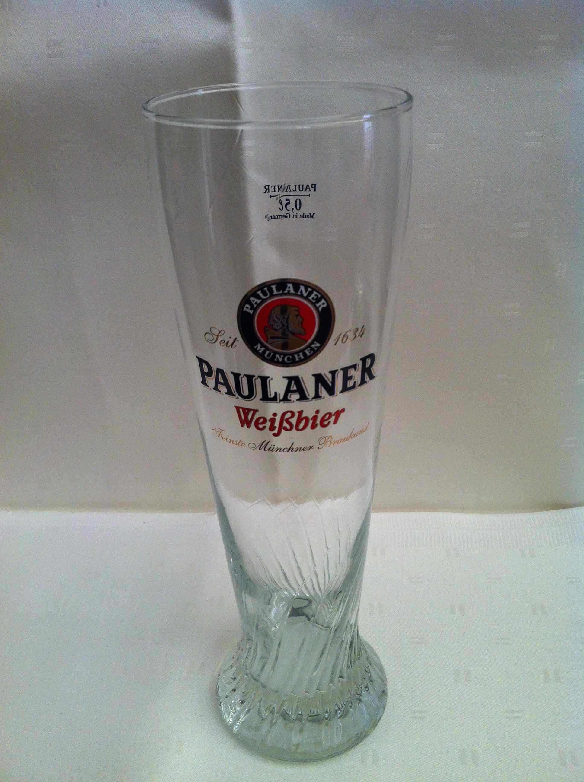 G 80 Bierglas Weißbier - Paulaner - 0,50 Liter Kelch