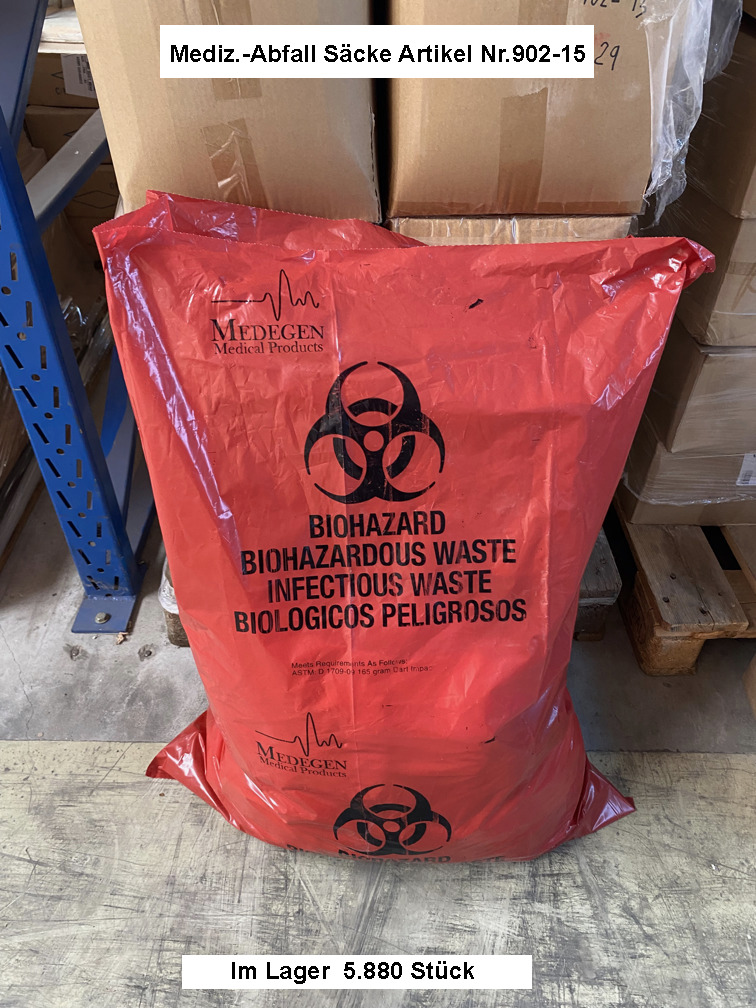 G570-32-Spezial Müllsack ca.150 Ltr für infektiöse kontaminierte medizinische und andere Abfälle  Nachhaltig und  recycelbar,sehr flexibel und absolut reißfest-günstige und  zuverlässiges Produkt
