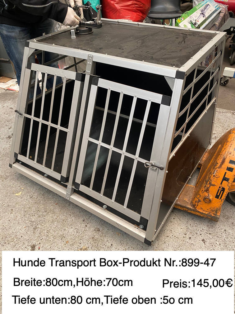 H-Heim & Haus 43 Hunde Transport Box-2 Türig-Alu Profil Ausführung