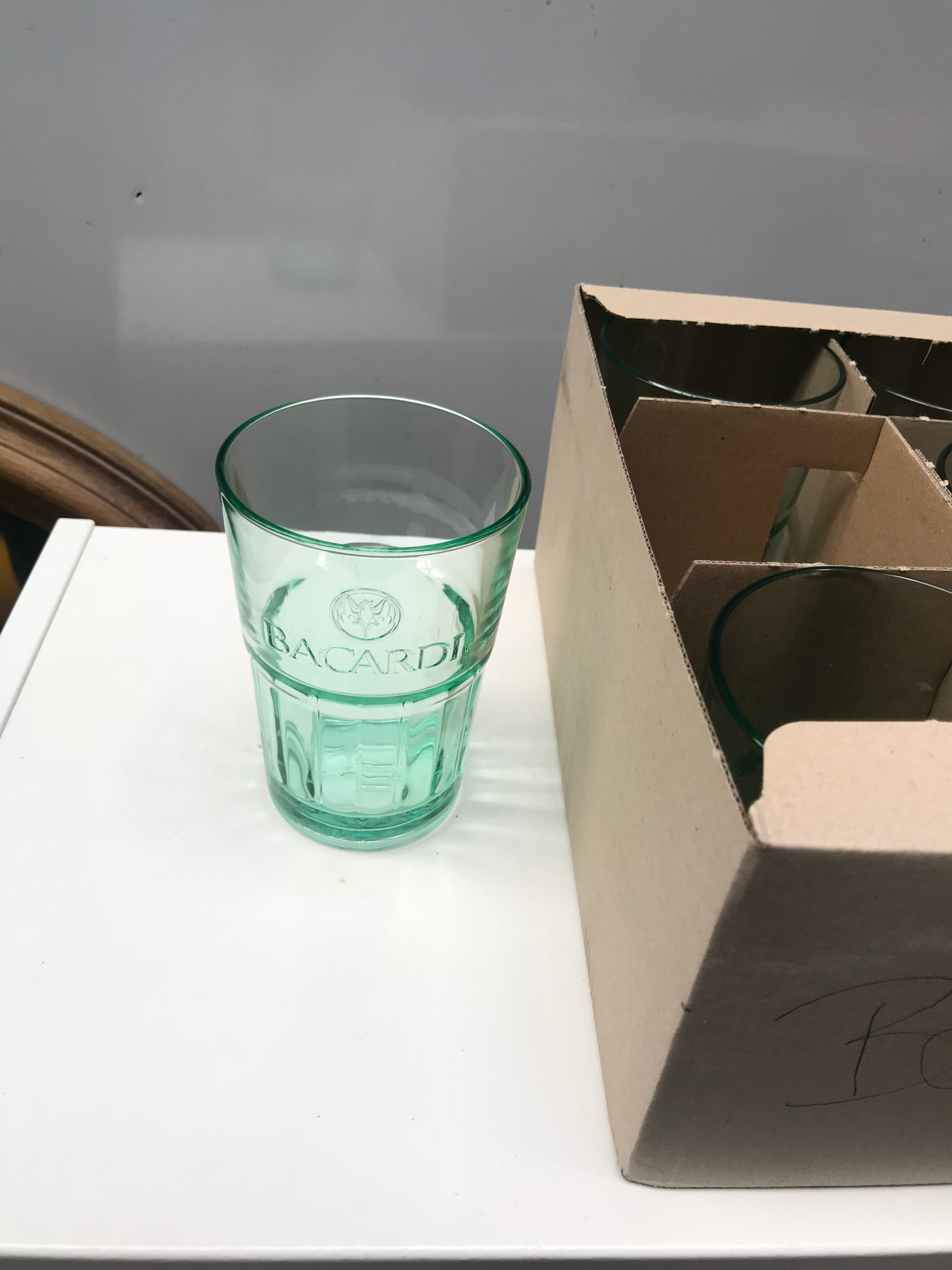 G 132-5  Glas Longdrink Glas stilvoll.grün