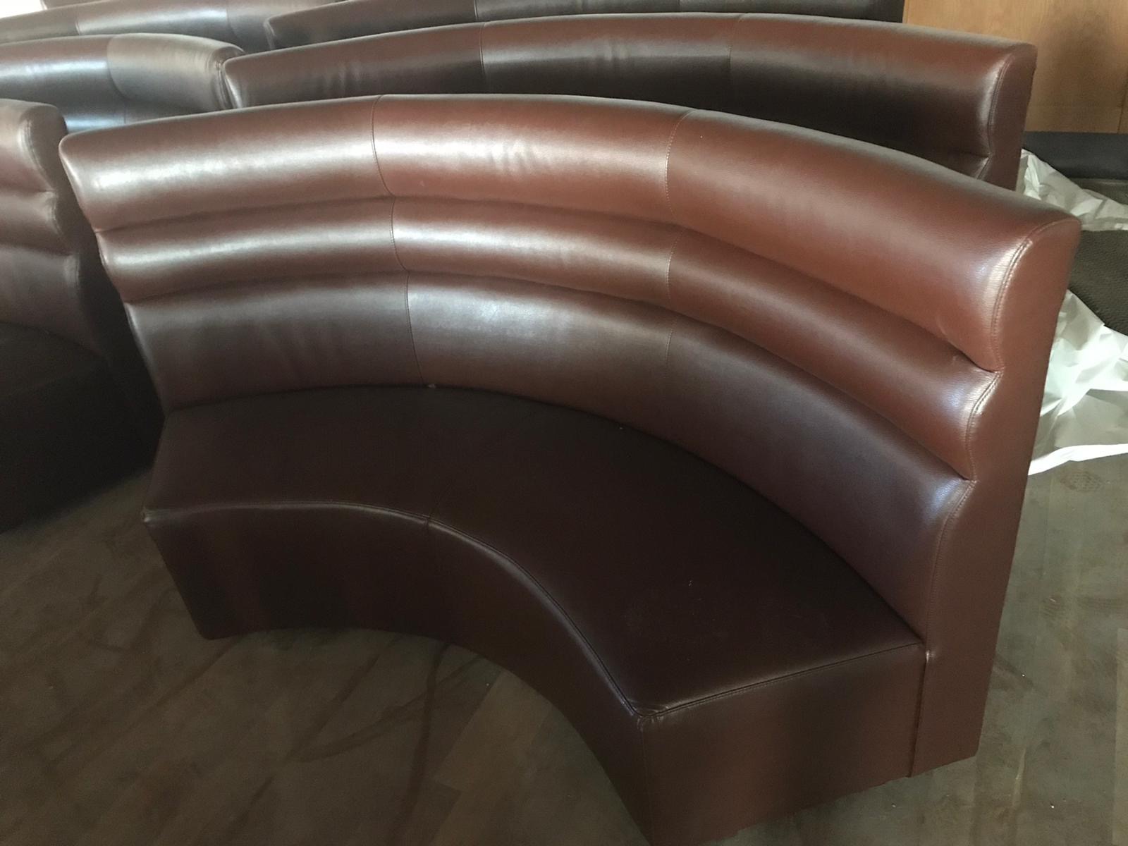 GSI 202-47 Gastro  Vollkreis Designer Gäste Couch in 1/4 Segmenten Hochlehner,Restaurant Shisha-Bist