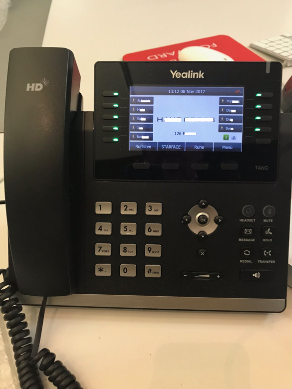 E 05-Telefon  Typ HD-SIP T46 G VOIP Benutzerfreundlich-Energieeffizient Anwendungsintegration