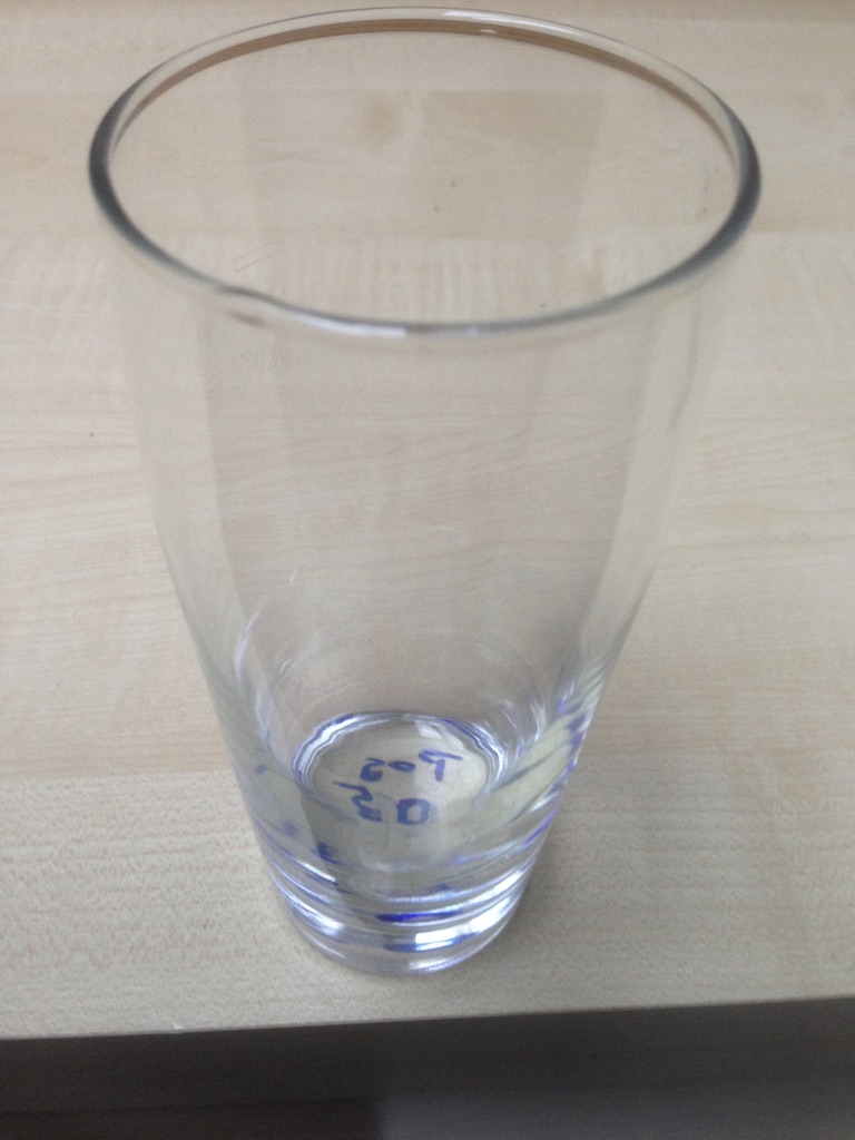 G 131 Glas Longdrink.Saft.Wasser.Füllmenge   0,2 l. mit Füllstrich.Preis 0,65 €