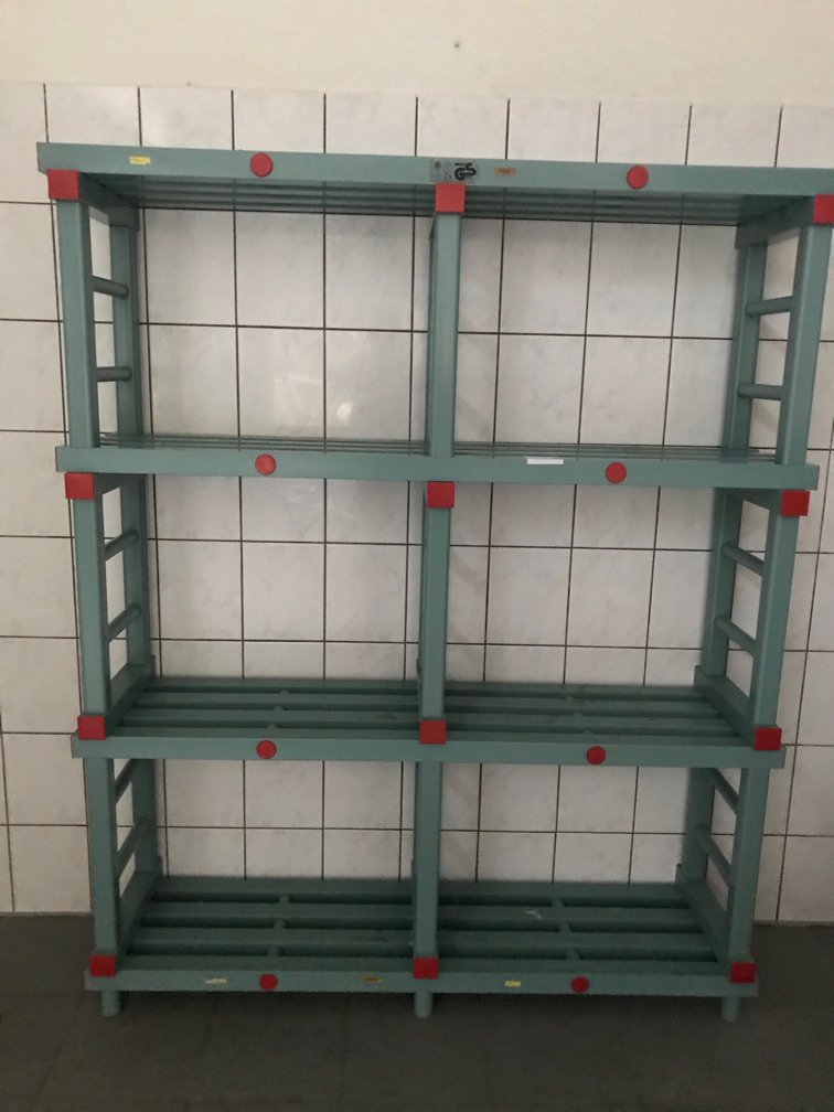 REG 600-5 Modulares Regalsystem-Lebensmittel PVC Kühlhaus Lagerregal Höhen Variabel