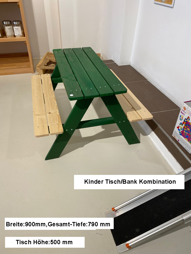 REG 600-30 Kinder Tisch / Bank Kombination,Breite 90 cm,Tiefe 79 cm sehr stabil