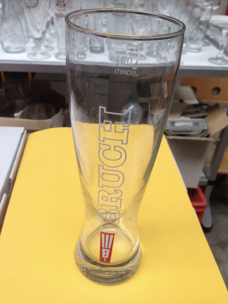 G 89 Bierglas -Glas 0,3 Liter .Brauerei Bruch.Tulpe (Ergänzen)