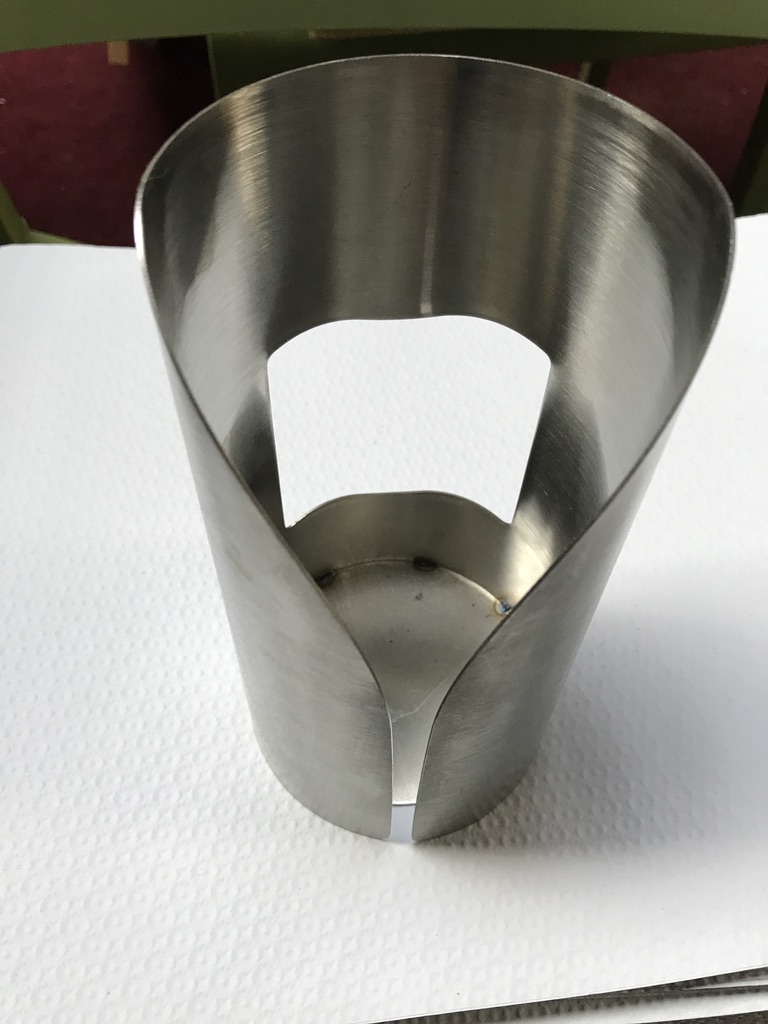 G 30 Formschöner Besteck-Behälter Durchmesser 90 mm,aus 18/0 Chrom-Edelstahl, rostfrei